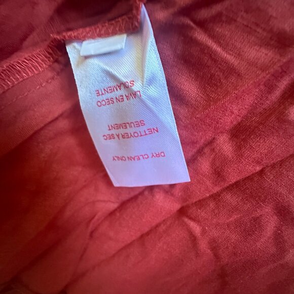 Red Carter Bohemian Boho Off-Shoulder Burnt Orange Festival Dress  Size M - Picture 7 of 7